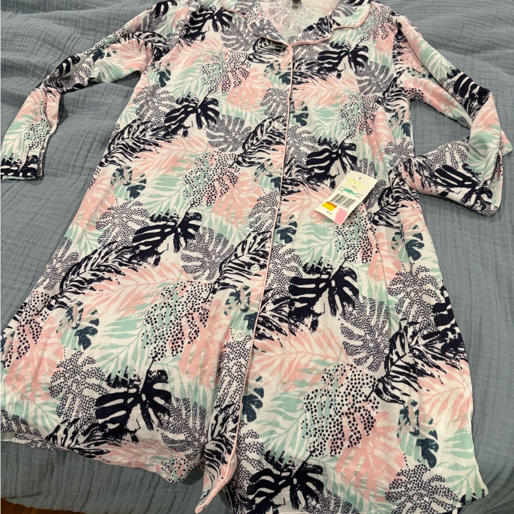 Pj Couture Floral Long Sleeve Pajama